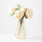 Gold Vase for Home Decor,Flower vase for Decor,Geometric vases for centerpieces
